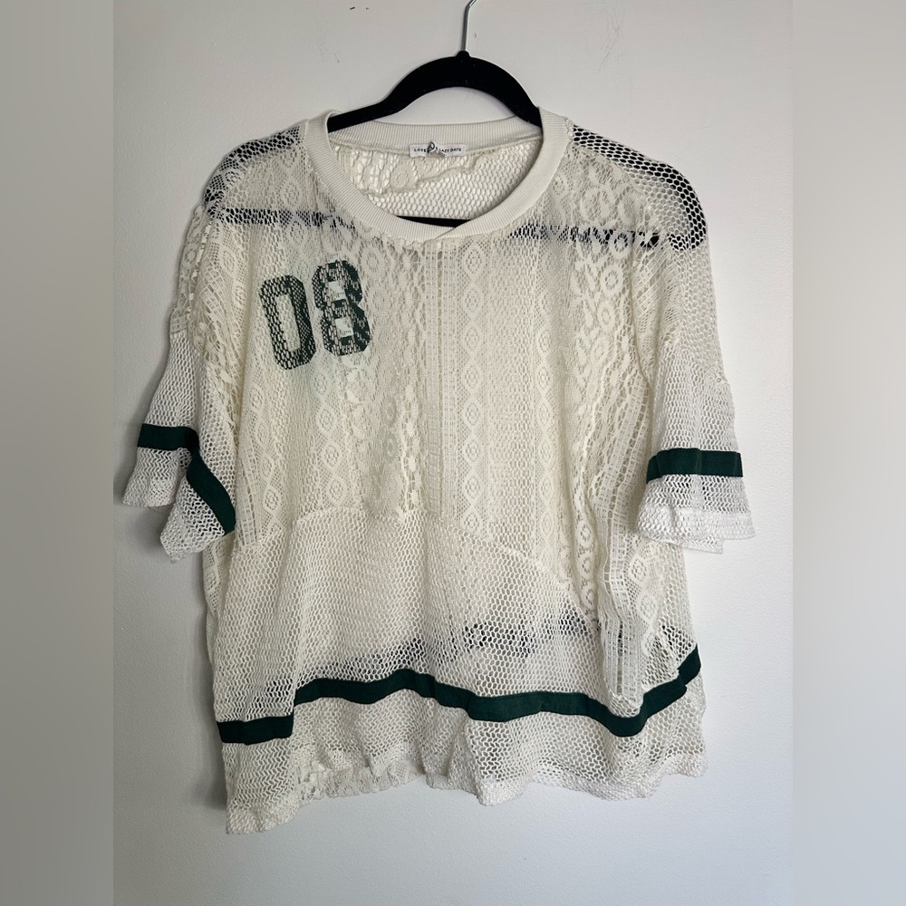 Love & Lazy Days White Lace Jersey